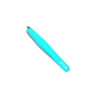 Caron Grip Bright Claw Straight Tweezer Blue GB4