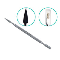 Stainless Steel Cuticle Pusher Arrowhead & Bevel